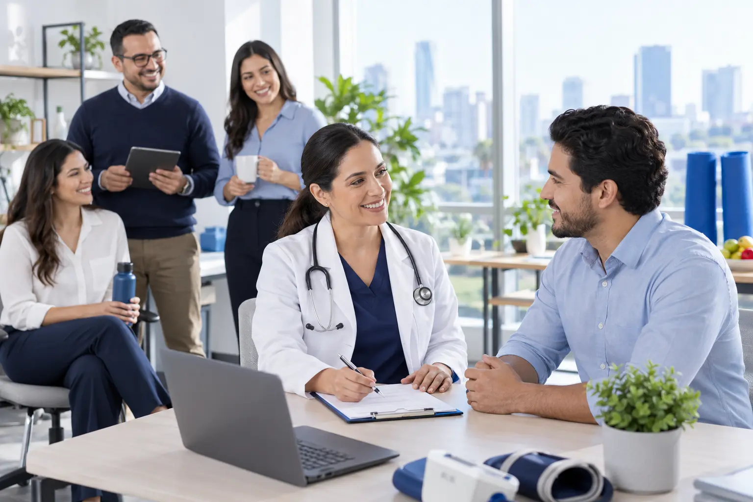 Atención médica para colaboradores de una empresa